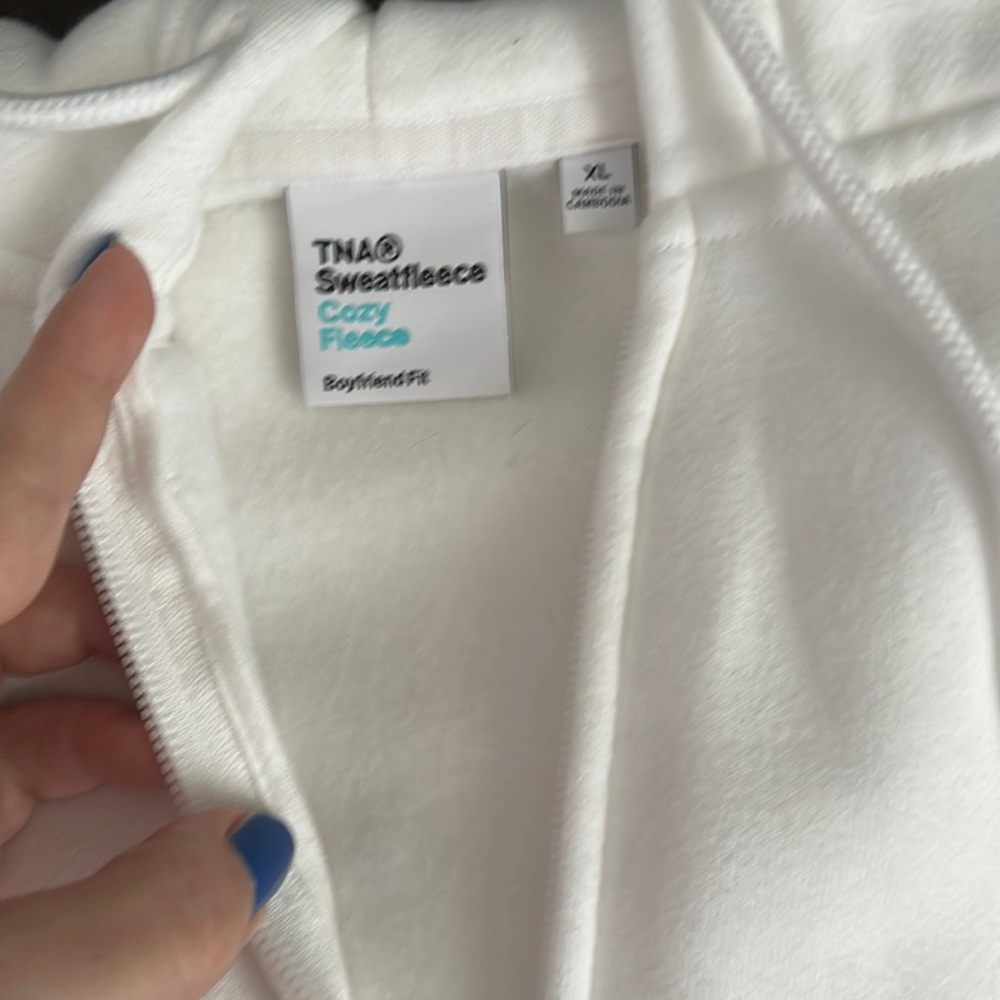 Tna
Cozy Fleece Boyfriend Boxy Zip Hoodie